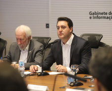 O governador Carlos Massa Ratinho Junior participa da reunião semanal com o secretariado.
Curitiba, 04-02-20.
Foto: Arnaldo Alves / AEN.