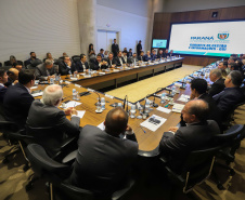 O governador Carlos Massa Ratinho Junior participa da reunião semanal com o secretariado.
Curitiba, 04-02-20.
Foto: Arnaldo Alves / AEN.