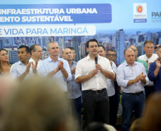 Governador Carlos Massa Ratinho Júnior  libera recursos para melhorias urbanas e desenvolvimento sustentável para Maringá  -  Maringá, 14/02/2020  -  Foto: Jaelson Lucas/AEN