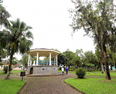 Coreto na praça central de Antonina, litoral do Paraná.Antonina, 18-01-20.Foto: Arnaldo Alves / AEN.