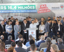 O governador Carlos Massa Ratinho Junior entrega nesta quarta-feira (04) 164 veículos a municípios de diversas regiões do Estado.
Curitiba, 04-03-20.
Foto: Arnaldo Alves / AEN