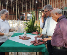 Secretário da Agricultura e do Abastecimento, Norberto Ortigara, durante a 29ª Expobel, em Francisco Beltrão. Foto: Gisele Barão/SEAB