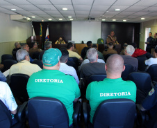 Reunião da PM com torcidas e clubes define ações para o Atletiba. Foto: Soldado Adilson Voinaski Afonso