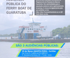 Agepar promove audiências públicas sobre a travessia de Guaratuba