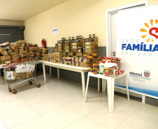 Doações destinadas a entidades sociais prioritárias começam a ser recebidas pela Rede Família Solidária
. Foto:SEJUF