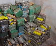 Segurança Pública tira 143,6 toneladas de drogas de circulação no Paraná em 2019. Foto:SESP