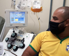 Hemepar inicia projeto-piloto com uso de plasma para tratar Covid-19. Foto: Hemepar