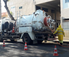 Sanepar continua desinfecção em hospitais e asilos. Foto: Sanepar