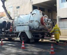 Sanepar continua desinfecção em hospitais e asilos. Foto: Sanepar