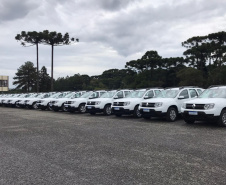 Governo do Estado entrega caminhões-pipa para 20 municípios. Foto: Divulgação/SEDEST