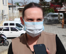 Curitiba, 12 de maio de 2020. Homenagem da Banda aos Enfermeiros do HPM. Foto: entrevista Jane Testone Enfermeira Chefe do HPM.