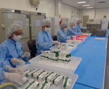 Instituto paranaense já produziu 1 milhão de testes da Covid-19. Foto:Divulgação/IMBP