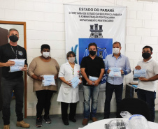 Produção de equipamentos de proteção individual em presídios do Paraná passa de 330 mil unidades
.Foto: Depen
