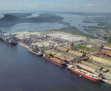 Porto de Paranaguá dobra embarques de soja.
 Foto: José Fernando Ogura/AEN