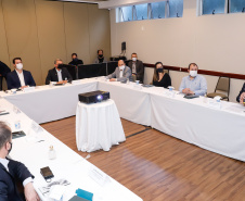 O governador Carlos Massa Ratinho Junior participou nesta quinta-feira (18) de uma reunião com a direção brasileira de Itaipu Binacional, em Foz do Iguaçu, e destacou que a parceria entre o Estado e a hidrelétrica é fundamental para ajudar o Paraná na retomada da economia. 