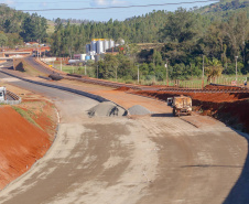 obra entre Irere e LondrinaFoto Gilson Abreu