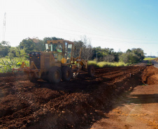 obra entre Irere e LondrinaFoto Gilson Abreu