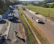 obra entre Irere e LondrinaFoto Gilson Abreu