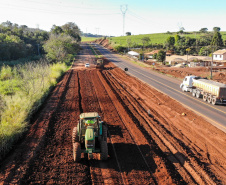 obra entre Irere e LondrinaFoto Gilson Abreu