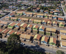 Requalificacao Urbana Reboucas - Vila Facao -  53 casas populares que estão sendo construídas pelo Governo do Paraná em Rebouças  -  Foto: Geraldo Bubniak/AEN