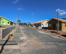 Requalificacao Urbana Reboucas - Vila Facao -  53 casas populares que estão sendo construídas pelo Governo do Paraná em Rebouças  -  Foto: Geraldo Bubniak/AEN