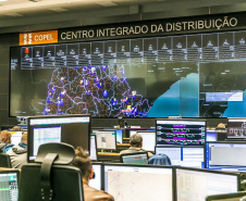 Centro de operações Smart Copel - Foto:  Daniel Cavalheiro/Copel
