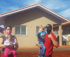 Famílias são realocadas de áreas de risco para casas populares
. Foto: Assessoria / Prefeitura de São Miguel do Iguaçu)