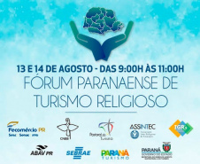 Fórum Paranaense de Turismo Religioso será nesta quinta e sexta-feira.Foto:SETU