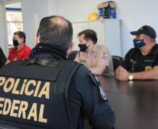 Porto de Paranaguá tem simulado de segurança da Polícia Federal. Foto: Polícia Federal