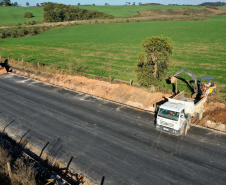 Obras rodoviárias levam segurança e desenvolvimento a Castro - Estrada do Socavão. Foto:Alessandro Vieira