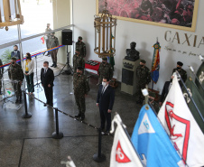 O Governador Carlos Massa Ratinho Junior recebe, nesta quinta-feira (24),  a medalha Exercito Brasileiro no Forte do Pinheirinho.  Curitiba, 24/09/2020. Foto: Geraldo Bubniak/AEN