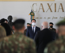 O Governador Carlos Massa Ratinho Junior recebe, nesta quinta-feira (24),  a medalha Exercito Brasileiro no Forte do Pinheirinho.  Curitiba, 24/09/2020. Foto: Geraldo Bubniak/AEN