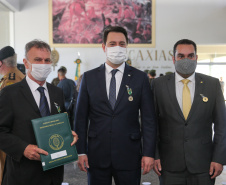 O Governador Carlos Massa Ratinho Junior recebe, nesta quinta-feira (24),  a medalha Exercito Brasileiro no Forte do Pinheirinho.  Curitiba, 24/09/2020. Foto: Geraldo Bubniak/AEN