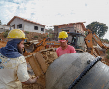 Requalificação urbana da Vila Nova, em Wenceslau Braz, no Norte Pioneiro. 
.Foto de Gilson Abreu/AEN