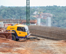 As obras da Ponte da Integração, em Foz do Iguaçu, no Oeste do Estado, atingiram 34% no final de setembro. O projeto é uma parceria entre a usina, o Governo do Estado e o governo federal. A gestão da obra é feita pela Secretaria da Infraestrutura e Logística do Paraná