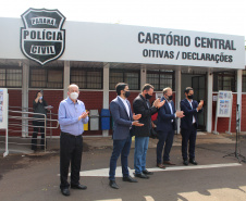 Nova Delegacia de Homicídios e Central de Flagrantes são inauguradas em Maringá. Foto: SESP