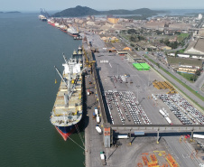 Investimentos públicos e privados ampliam capacidade do Porto de Paranaguá. Foto:Portos do Paraná