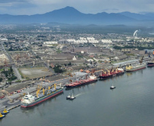 Movimento de dez meses indica novo recorde dos portos do Paraná neste ano