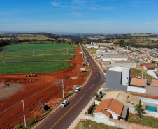Pavimentação de Vias amplia o desenvolvimento em Apucarana.Foto Gilson Abreu/AEN