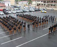 A Polícia Militar comemorou nesta quinta-feira (19), em todo Estado, o Dia da Bandeira. Nas unidades da Capital e do Interior foi feita a cerimônia alusiva com a incineração da Bandeira Nacional, sendo substituída por outra nova. Foto: SESP