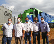 O governador Carlos Massa Ratinho Junior entregou nesta terça-feira (1º) o primeiro pacote de revitalização e modernização das locomotivas e vagões da Ferroeste. 