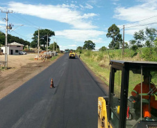 Rodovia do sudoeste recebe melhorias em trecho de 25,8 quilômetros.PRC-158. Foto:DER