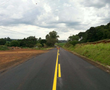 Rodovia do sudoeste recebe melhorias em trecho de 25,8 quilômetros.PRC-158. Foto:DER
