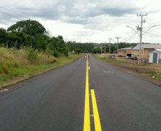 Rodovia do sudoeste recebe melhorias em trecho de 25,8 quilômetros.PRC-158. Foto:DER