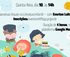 Atividade online promovida pela Biblioteca Pública do Paraná acontece em 12 de dezembro, das 14h às 18h. O curso será ministrado pelo artista visual e ilustrador Everton Leite. As inscrições estão abertas.
Foto: BPP
