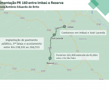 O Departamento de Estradas de Rodagem do Paraná (DER/PR) realizou nesta terça-feira (05) a abertura dos envelopes da licitação da pavimentação da PR-160 entre os municípios de Imbaú e Reserva, na região dos Campos Gerais.  -  Curitiba, 06/01/2021  -  Foto: Divulgação DER
