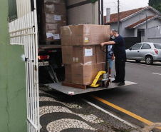 Entrega de insumos é finalizada em 20 regionais de saúde do Estado. Foto:SESA