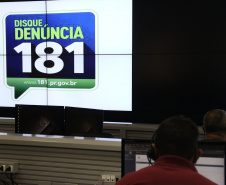 O programa Disque Denúncia 181, da Secretaria de Estado da Segurança Pública do Paraná (Sesp), recebeu mais de 50,6 mil denúncias anônimas no ano de 2020 em todo o estado.  -  Curitiba, 04/02/2021  -  Foto: Divulgação SESP