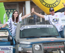 Chegada da 27ª edição do Rallye Transparaná, no Palácio Iguaçu, em Curitiba - Curitiba, 20/02/2021 - Foto: Alessandro Vieira/AEN
