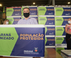 Governo do Paraná Recebe Mais 102.500 Deses da Vacina do Covid-19. Foto: Ari Dias/AEN